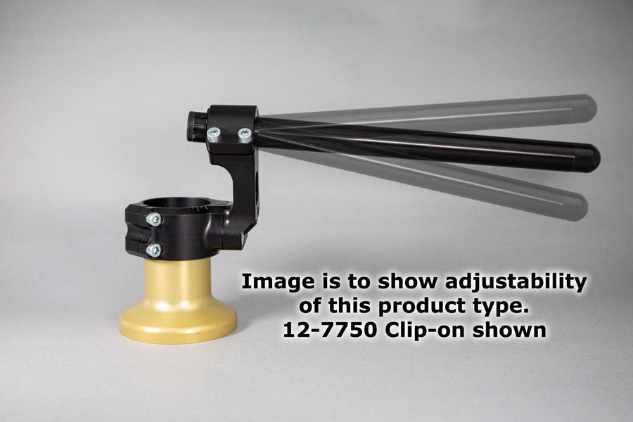 35mm Rise Side Mount Adjustable Angle Clipon Risers (with special 1