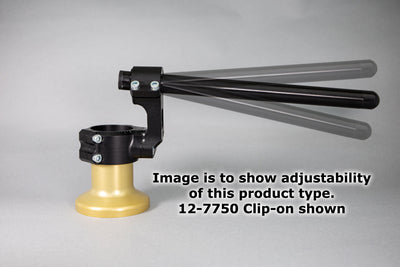 35mm Rise Side Mount Adjustable Angle Clipon Risers (with special 1" bars)