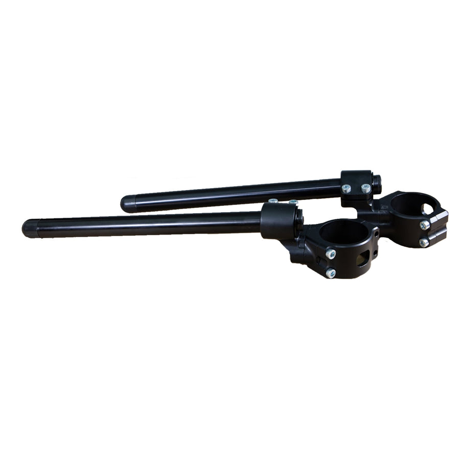 2015-18 Yamaha R3 Side Mount 35mm Rise Adjustable Angle Clipon Risers w/ 11in Bars