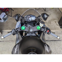 35MM Rise Side Mount Adjustable Angle Clipon Risers for Kawasaki 2013+ ZX-6