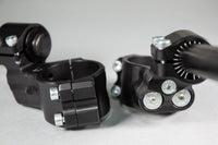 35mm Adjustable Angle Side Mount Clip-on Riser set w/bars, Reservoir mount and hose Suzuki GSXR600/750