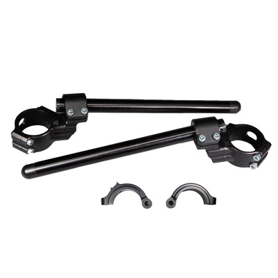 12-2755D BMW S1000RR Side Mount 35mm Rise Adjustable Angle Clipon Risers, 55mm w/ OEM Clipon Delete