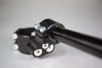 12-2755D BMW S1000RR Side Mount 35mm Rise Adjustable Angle Clipon Risers, 55mm w/ OEM Clipon Delete