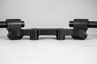 Adjustable Riser Clipon Adapter Plate w/ Std. Black Bars Kawasaki NINJA 650 2006-2016, ER6N 2009-2011 35mm Front Adjustable Rise -- 2006-2016