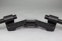 Adjustable Riser Clipon Adapter Plate w/ XL Black Bars Ducati Scrambler 35mm Front Adjustable Rise