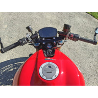 Ducati Monster 1200 '14-16 Front Mount 35mm Eccentric Adapter Plate , Black Bars