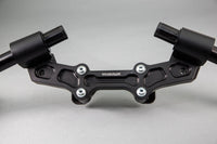 Ducati Monster 1200 '14-16 Front Mount 35mm Eccentric Adapter Plate , Black Bars