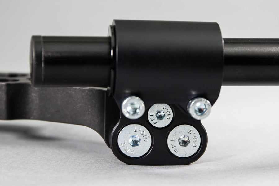 Adjustable Riser Clipon Adapter Plate w/ XL Black Bars Ducati Monster 696/796/1100 75mm Front Adjustable Rise
