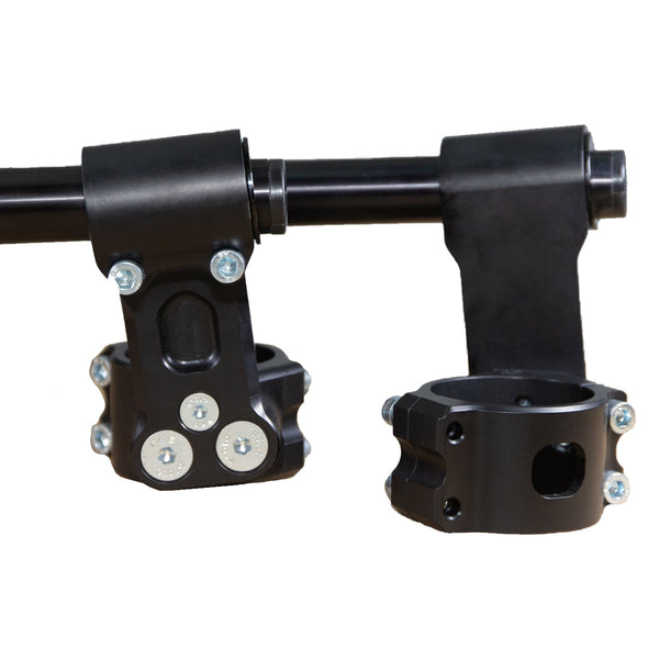 Woodcraft 75mm Rise Front Mount Adjustable Angle Clipon Risers (with standard 7/8" bars)