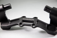 Adjustable Riser Clipon Adapter Plate w/ XL Black Bars Ducati Scrambler 35mm Front Adjustable Rise