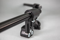 Adjustable Riser Clipon Adapter Plate w/ XL Black Bars Ducati Scrambler 35mm Front Adjustable Rise