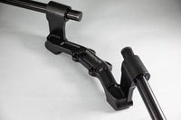 Adjustable Riser Clipon Adapter Plate w/ XL Black Bars Ducati Scrambler 35mm Front Adjustable Rise