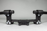 Adjustable Riser Clipon Adapter Plate w/ XL Black Bars Ducati Scrambler 35mm Front Adjustable Rise