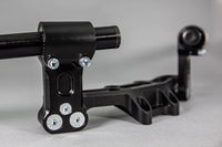 Adjustable Riser Clipon Adapter Plate w/ XL Black Bars Ducati Scrambler 35mm Front Adjustable Rise