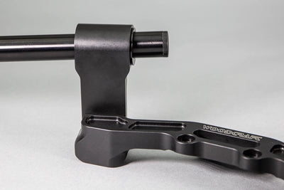 Adjustable Riser Clipon Adapter Plate w/ XL Black Bars Ducati Scrambler 35mm Front Adjustable Rise