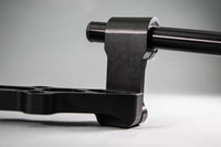 Adjustable Riser Clipon Adapter Plate w/ XL Black Bars Ducati Monster 696/796/1100 75mm Front Adjustable Rise