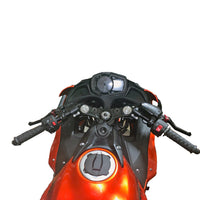 12-7741-78BK1 Kawasaki Ninja 650, Z650 75MM Rise Side Mount Adjustable Angle Clipon Risers