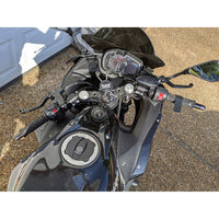 12-7741-78BK1 Kawasaki Ninja 650, Z650 75MM Rise Side Mount Adjustable Angle Clipon Risers