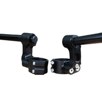 12-7741-78BS1 Suzuki SV650, SV650X 75mm Side Mount Adjustable Angle Clipon Risers