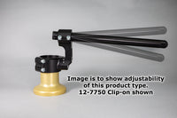 75mm Rise Side Mount Adjustable Angle Clipon Risers (with special 1