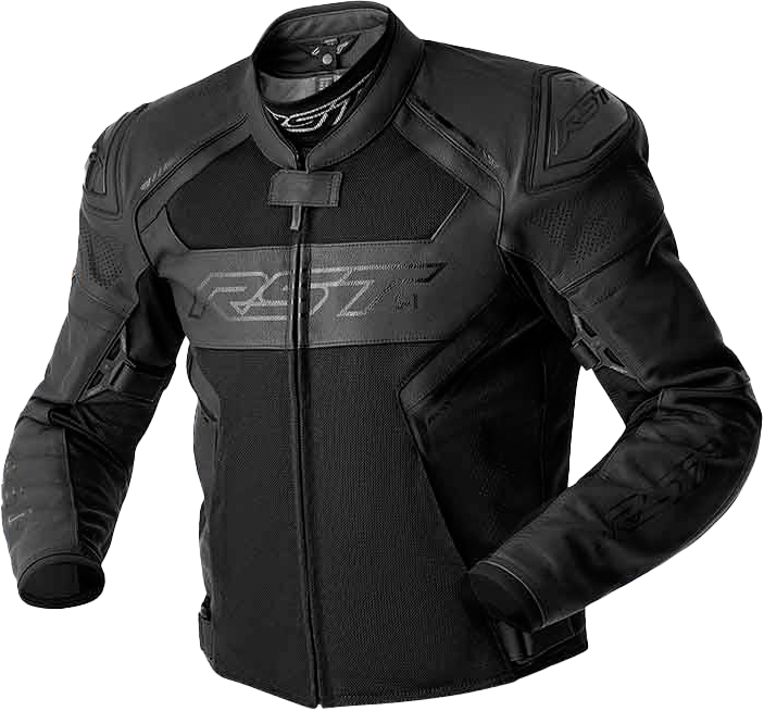 S-1 Mesh D3O Leather Jacket — Black
