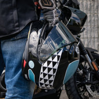 RF-1400 Shakin' Speed Helmet — TC-2 Black/White/Lt Blue