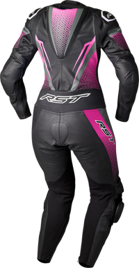 Women's Tractech Evo D3O Leather Suit — Black/White