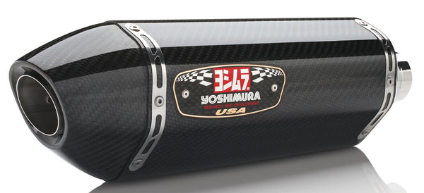 Yoshimura Race R-77 Stainless Dual Slip-On Exhaust w/ Carbon Fiber Muffler, Kawasaki Ninja ZX-14R 2012–2025