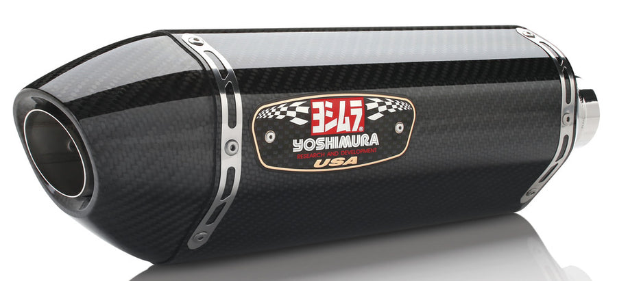 Yoshimura Race R-77 Stainless Dual Slip-On Exhaust w/ Carbon Fiber Muffler, Kawasaki Ninja ZX-14R 2012–2025