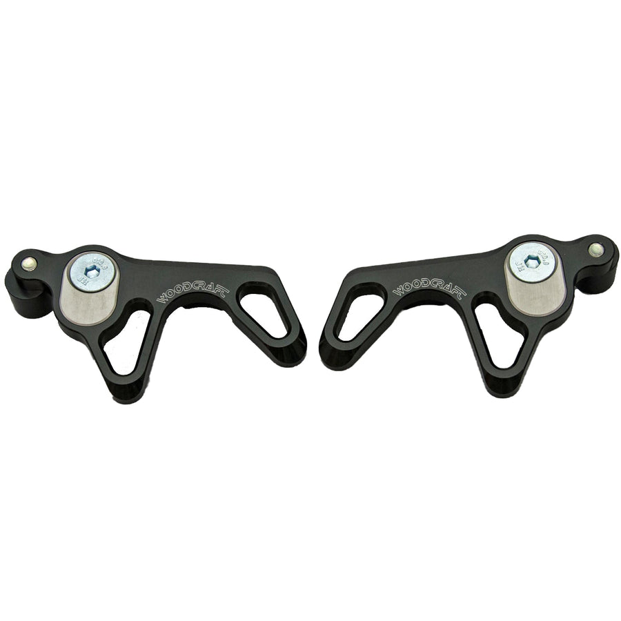 Woodcraft Superbike Lifters with 8mm Slider Pucks — 2018-2023 Kawasaki Ninja 400 / Z400 / Ninja 500 (27-5385B) — Superbike Lifters