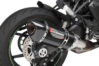 Yoshimura Street ALPHA Stainless Slip-On Exhaust w/ Carbon Fiber Muffler, Kawasaki Ninja 1000SX 2020–2026