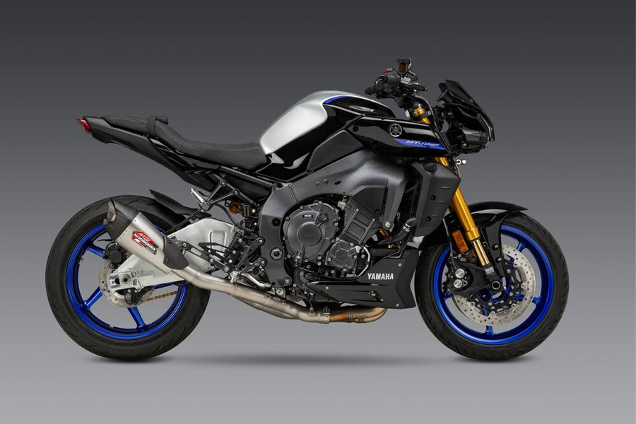Yoshimura Race AT2 Stainless 3/4 Exhaust w/ Stainless Muffler, Yamaha MT-10 / FZ-10 2022–2026