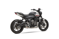 Yoshimura Race AT2 Stainless Full Exhaust w/ Stainless Muffler, Triumph Trident 660 2021–2023
