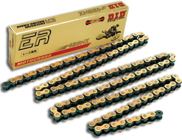 D.I.D 428NZG Chain — Gold & Black