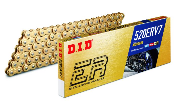 D.I.D 520ERV7 X-Ring Chain — Gold