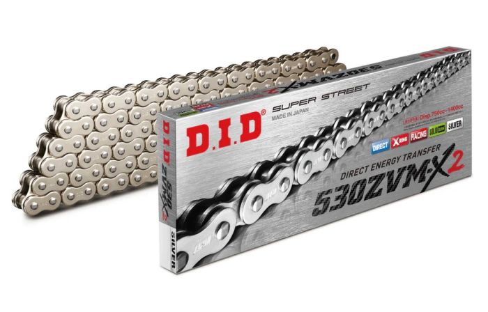 D.I.D 530ZVM-X2 X-Ring Chain — Silver