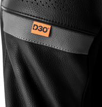Women's S-1 D3O Leather Jacket — Black/White