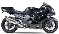 Yoshimura Race R-77 Stainless Dual Slip-On Exhaust w/ Stainless Muffler, Kawasaki Ninja ZX-14R 2012–2025