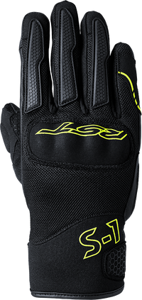 S-1 Mesh CE Gloves — Black/Neon Green