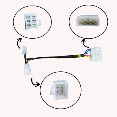 43-0115 2001-03 Kawasaki ZX9 Keyswitch Elimination Harness