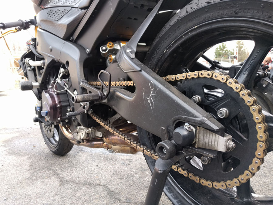 45-0449R Yamaha R6,R6S,R9,FZ1,MT-09 and Honda CBR1000RR Rear Axle Slider Kit