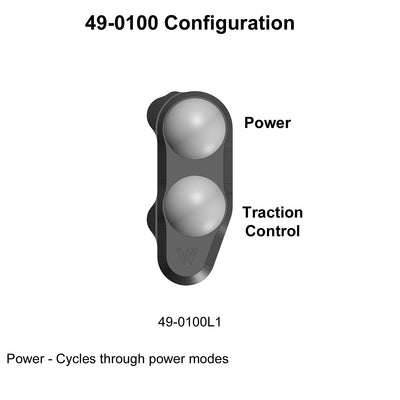 49-0100L 2013-18 Kawasaki ZX6RLH Race Handlebar Switch