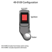 49-0109R Kawasaki ZX6R RH Race Handlebar Switch