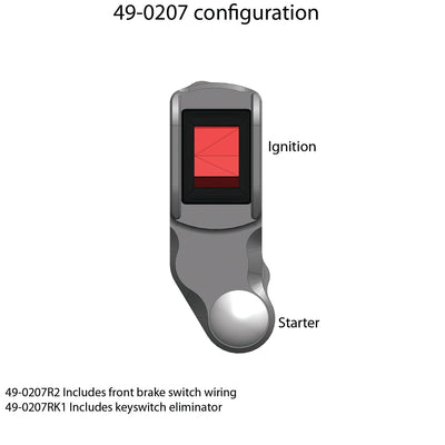 49-0207R Suzuki GSXR1000 RH Race Handlebar Switch