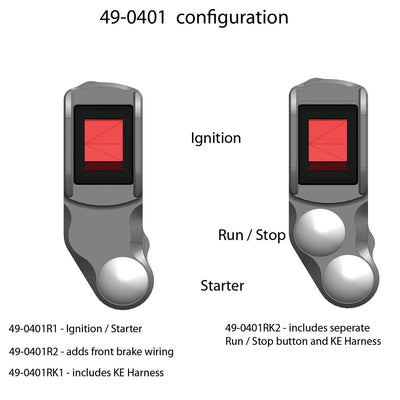 49-0401R 2007-08 Yamaha R1 RH Race Handlebar Switch