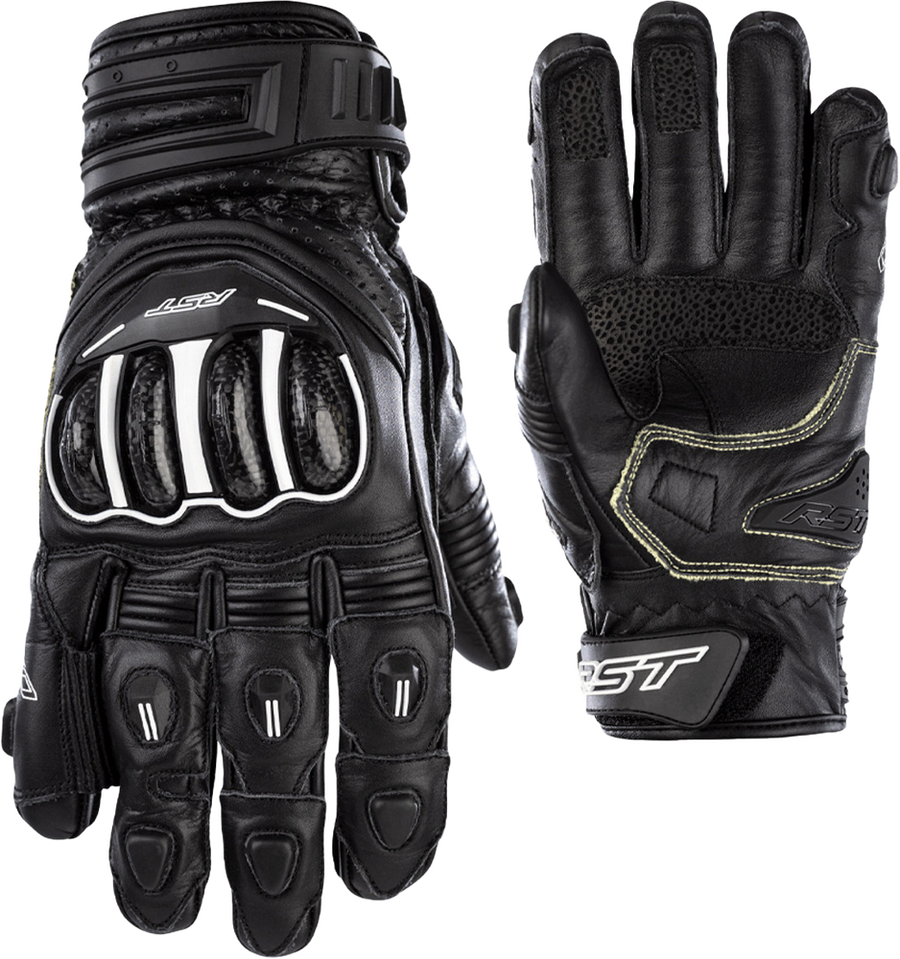 Tractech Evo 4 Short CE Gloves — Black/Black/Black