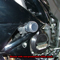 50-0149 2009-12 Kawasaki ZX6R Frame Slider Kit with pucks (Street Use Only)