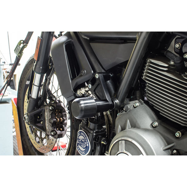 Woodcraft Frame Slider Kit with 1399 Pucks — Ducati Scrambler