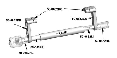 50-0653 Ducati Hypermotard 950 Frame Slider Kit