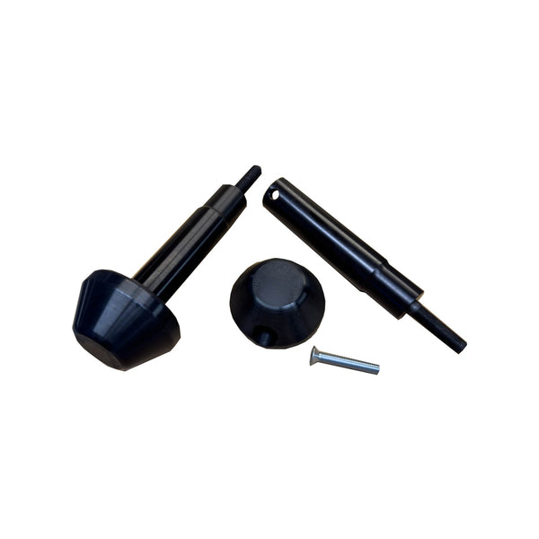 Woodcraft Frame Slider Kit with Domed pucks — Ducati Hypermotard 698 Mono